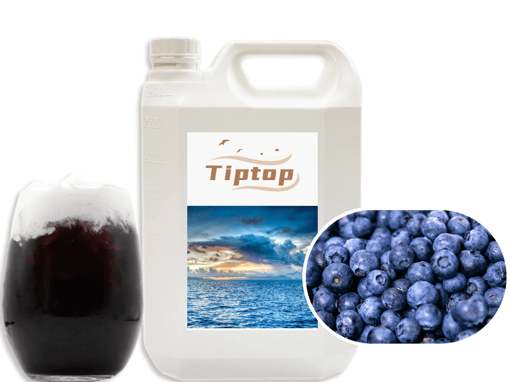 Bottle of Blueberry Flavored syrup