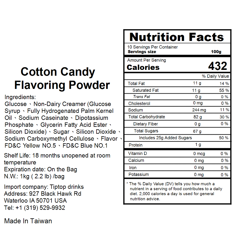 Cotton Candy Flavoring Powder