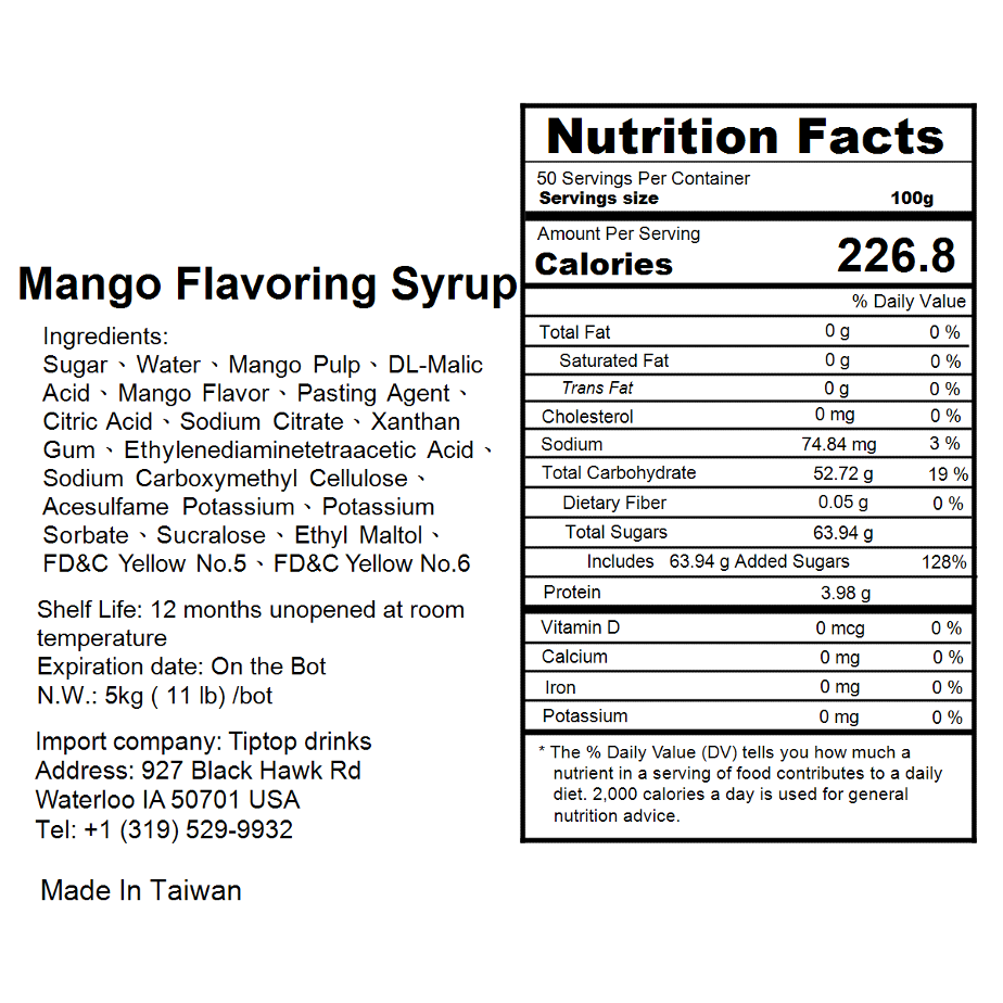 Mango Syrup