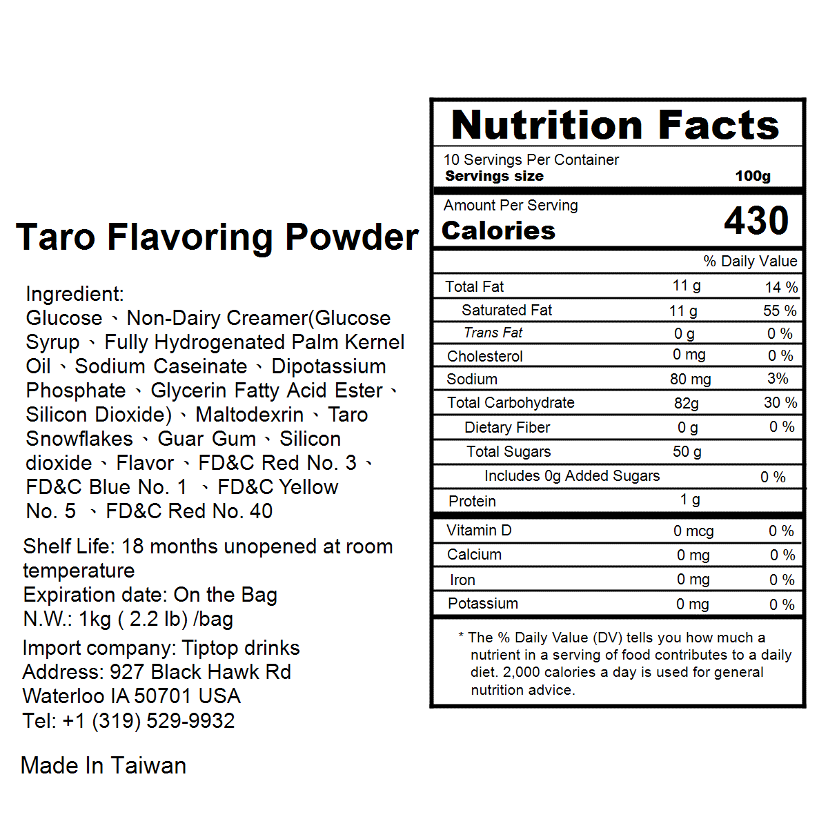 Taro Flavoring Powder