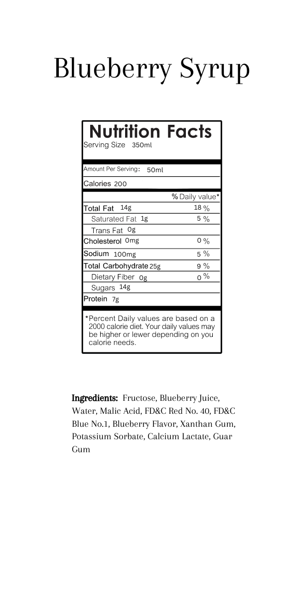 Blueberry Syrup, 11.8 Oz (Pack of 2)