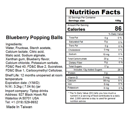 Blueberry Popping Balls